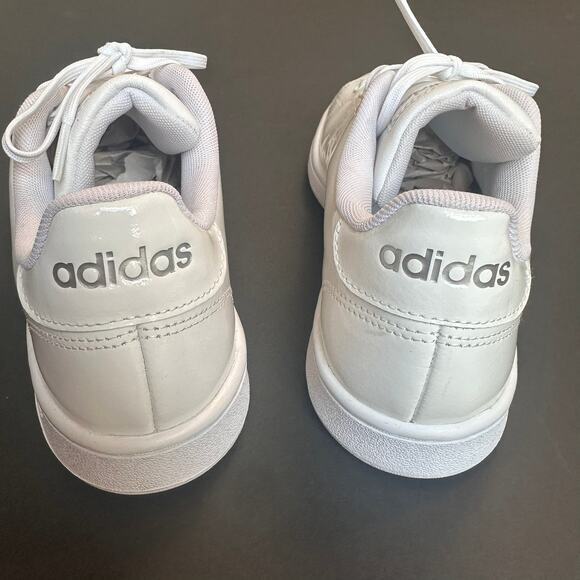 Adidas Cloudfoam Advantage Clean White Sneakers Women’s 9.5 Tennis Y2K Style - Picture 4 of 11